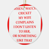 KRICKET KERAMIK ORNAMENT (Links)