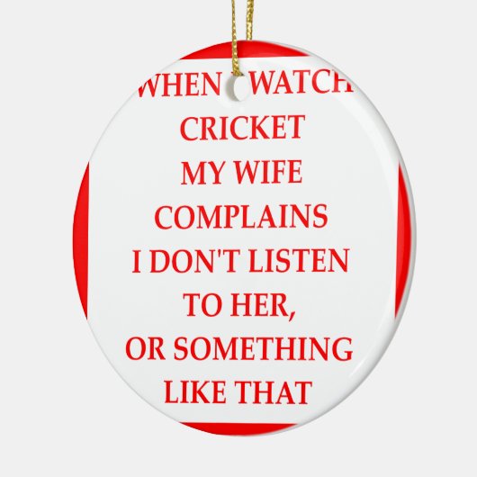 KRICKET KERAMIK ORNAMENT (Links)