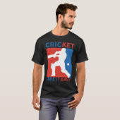KRICKET MACHT ES LEICHT - KRICKET LOVER T-Shirt (Vorne ganz)