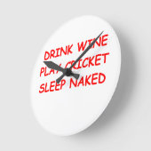 Kricket Runde Wanduhr (Winkel)