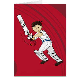 Kricket-Schlagmann-Karte