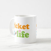 Kricket-Spieler-Geschenk-Mädchen Kaffeetasse (Vorderseite Links)