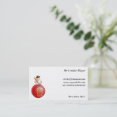 Kricket-Spieler Visitenkarte (Stehend Vorderseite)