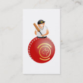 Kricket-Spieler Visitenkarte (Rückseite)