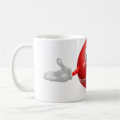 Kricketball-Maskottchen Kaffeetasse (Links)
