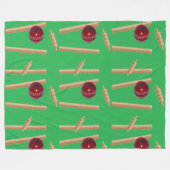 Kricketball-Stoßfänger, groß, Fleecedecke (Vorderseite (Horizontal))