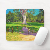 Kricketmatch botanische Gärten Dominica Mousepad (Mit Mouse)