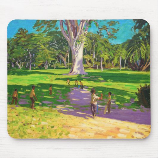 Kricketmatch botanische Gärten Dominica Mousepad (Vorne)