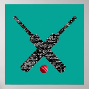 Kricketplakat Poster