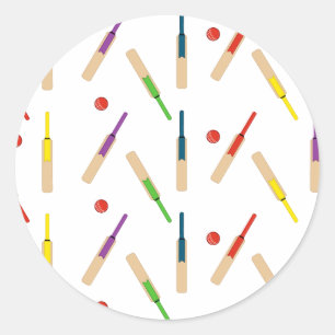 Kricketschläger-Bälle Aufkleber