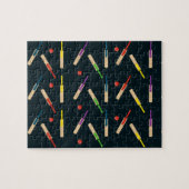 Kricketschläger-und Ball-Puzzlespiel/Laubsäge Puzzle (Horizontal)