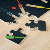 Kricketschläger-und Ball-Puzzlespiel/Laubsäge Puzzle (Seite)