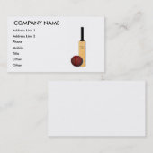 Kricketschläger und Ball Visitenkarte (Vorne/Hinten)