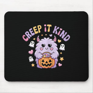 Kriech es Art Süßes Monster Halloween Lustig Mousepad