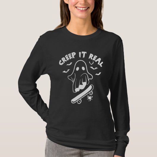 Krieche es echt Halloween-Süßigkeiten oder Saures T-Shirt (Vorderseite)