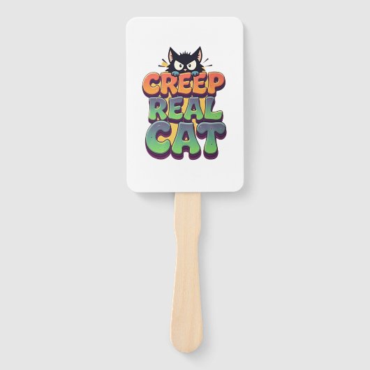 Krieche es echte Katze Fächer (Vorderseite)