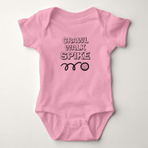 Kriechen Gehen Spike lustiger Volleyball-Baby-Body Baby Strampler