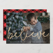 Kriechende Foto-Karte Feiertagskarte (Vorne/Hinten)