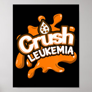 Kriechende Leukämie Bewusstsein Heilung Blutkrebs Poster