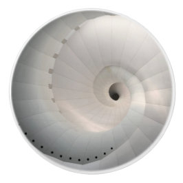 Kriechende weiß-Muschel Keramik Knochen/Rumpf Keramikknauf