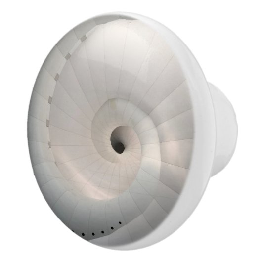 Kriechende weiß-Muschel Keramik Knochen/Rumpf Keramikknauf (Rechts)