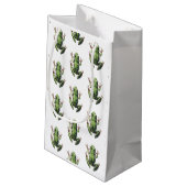 Kriechender Frosch Kleine Geschenktüte (Rückseite Schrägansicht)