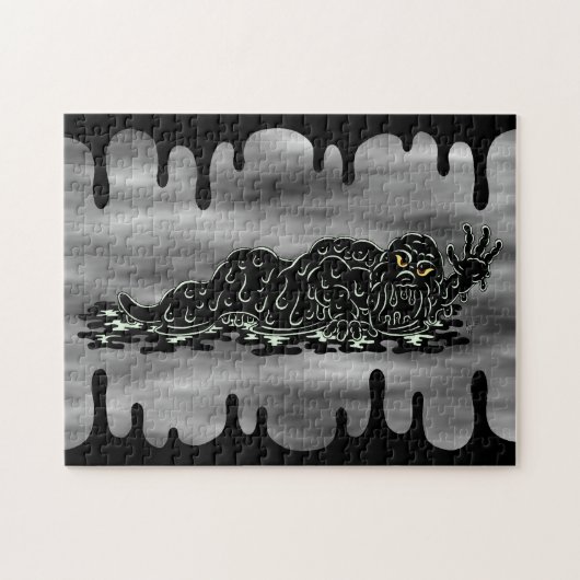 Kriechender Schleim-Hulk-Seltsame-Horror-Kunst Puzzle (Horizontal)