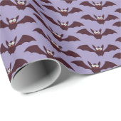 Kriechendes Halloween-Fledermauspapier Geschenkpapier (Rolleneckpunkt)
