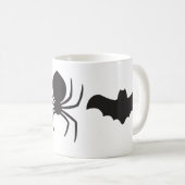 Kriechendes Halloween - Skull, Spione & Bat Kaffeetasse (VorderseiteRechts)