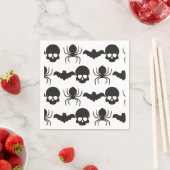 Kriechendes Halloween - Skull, Spione & Bat Serviette (Beispiel)