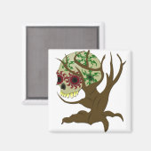 Kriecher Halloween Skull Magnet (Vorderseite/Rückseite)