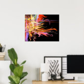 Kriechizik Fraktal Kunstposter Poster (Heimbüro)