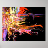 Kriechizik Fraktal Kunstposter Poster (Vorne)