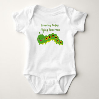 Kriecht heute, fliegt morgen Raupen-Baby-Strampler Baby Strampler