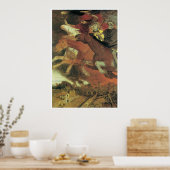 Krieg 1896 von Arnold Bocklin Poster (Küche)