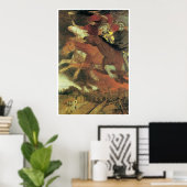 Krieg 1896 von Arnold Bocklin Poster (Heimbüro)