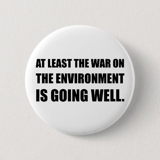 Krieg auf Umwelt Button (Vorderseite)
