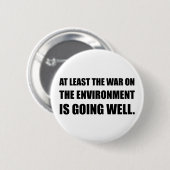 Krieg auf Umwelt Button (Vorne & Hinten)