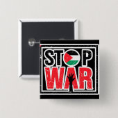 Krieg beenden - Das Leben der Palästinenser ist fr Button (Vorne & Hinten)