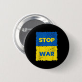 Krieg beenden - die Ukraine Gerettet - den Krieg i Button (Vorne & Hinten)
