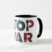 Krieg beenden, Frieden Tasse (VorderseiteRechts)