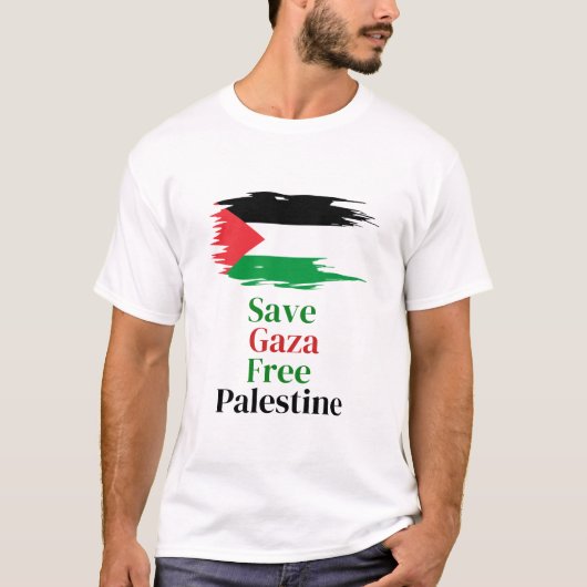 Krieg beenden / Gaza und Palästina unterstützen T-Shirt (Vorderseite)