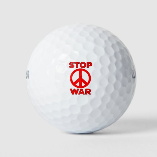 Krieg beenden golfball (Vorderseite)