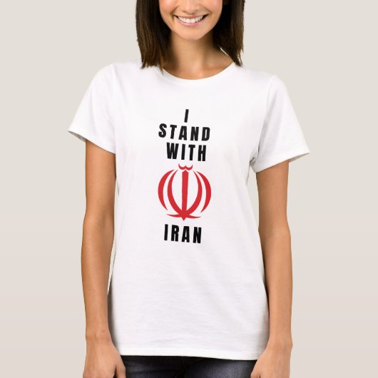 Krieg beenden / Ich stehe mit dem Iran, Israel Kri T-Shirt (Vorderseite)