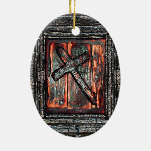 Krieg beenden keramikornament (Hinten)