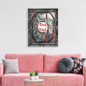 Krieg beenden leinwanddruck (Insitu (Wohnzimmer))