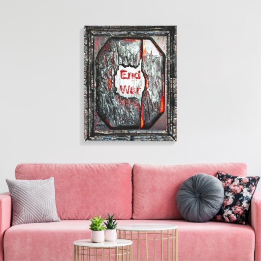 Krieg beenden leinwanddruck (Insitu (Wohnzimmer))