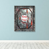 Krieg beenden leinwanddruck (Insitu (Holzboden))