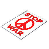 Krieg beenden notizblock (Linke Seite)