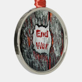 Krieg beenden ornament aus metall (Rechts)